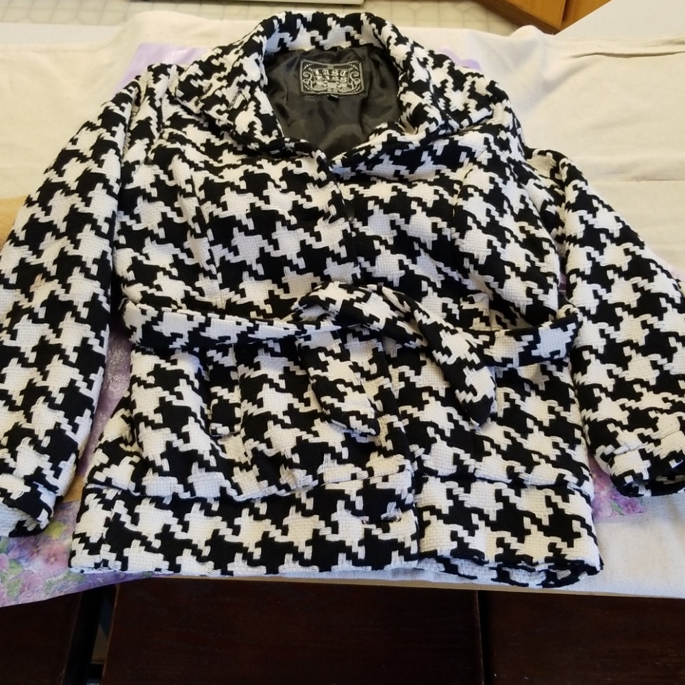 Last Kiss Houndstooth Jacket - SOLD